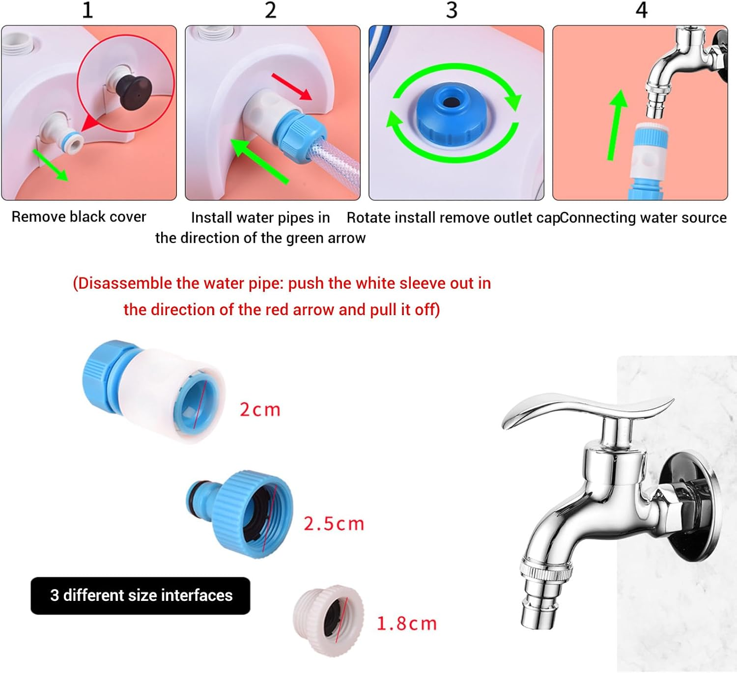Outdoor Dog Water Fountain, Step on Foot Dog Water Sprinklers with Hose, Activated Dog Drinking Waterer Dispenser Fresh Water to Drink Interactive Pedal Valve Toy for Pet image number 4