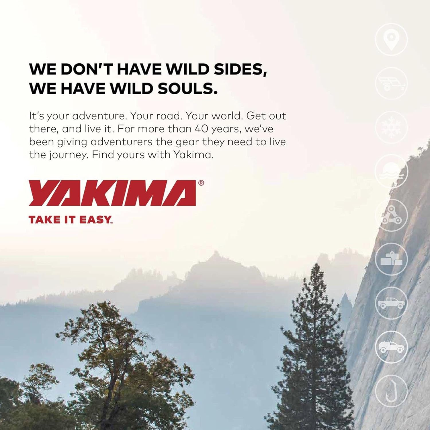 YAKIMA, Windshield Fairing for Roof Racks, Quiet Noise, Reduce Drag