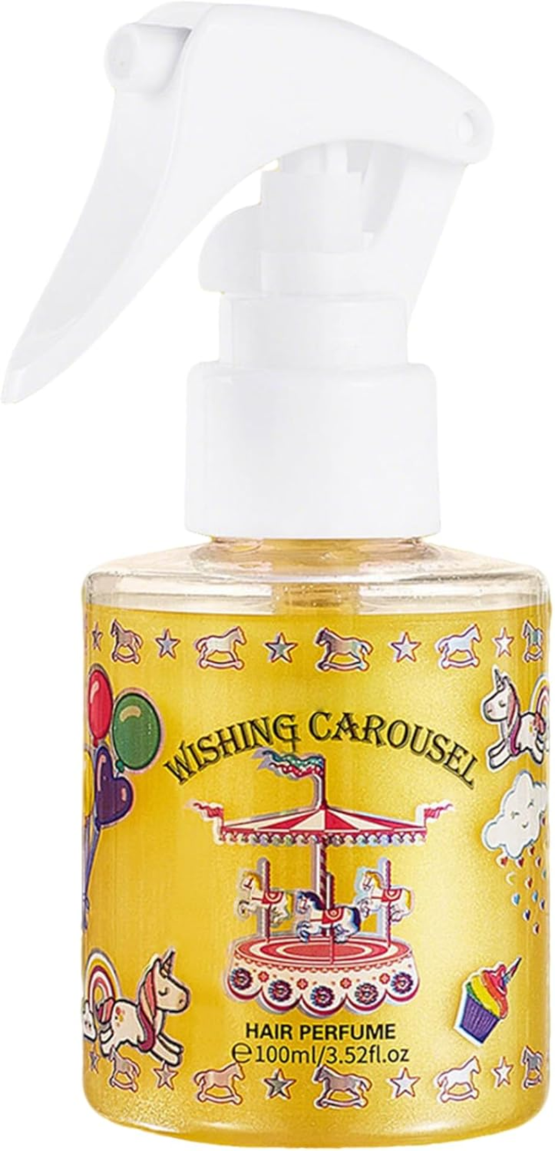 Riismen All Day Long Lasting Body Mist for Women and Men Light Refreshing Perfume Spray for Hair and Clothes Yellow One Size image number 2