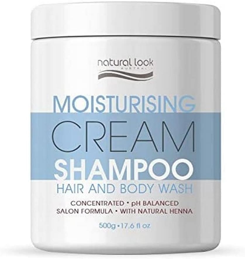 Natural Look Moisture Cream Shampoo with Henna, 450 Grams