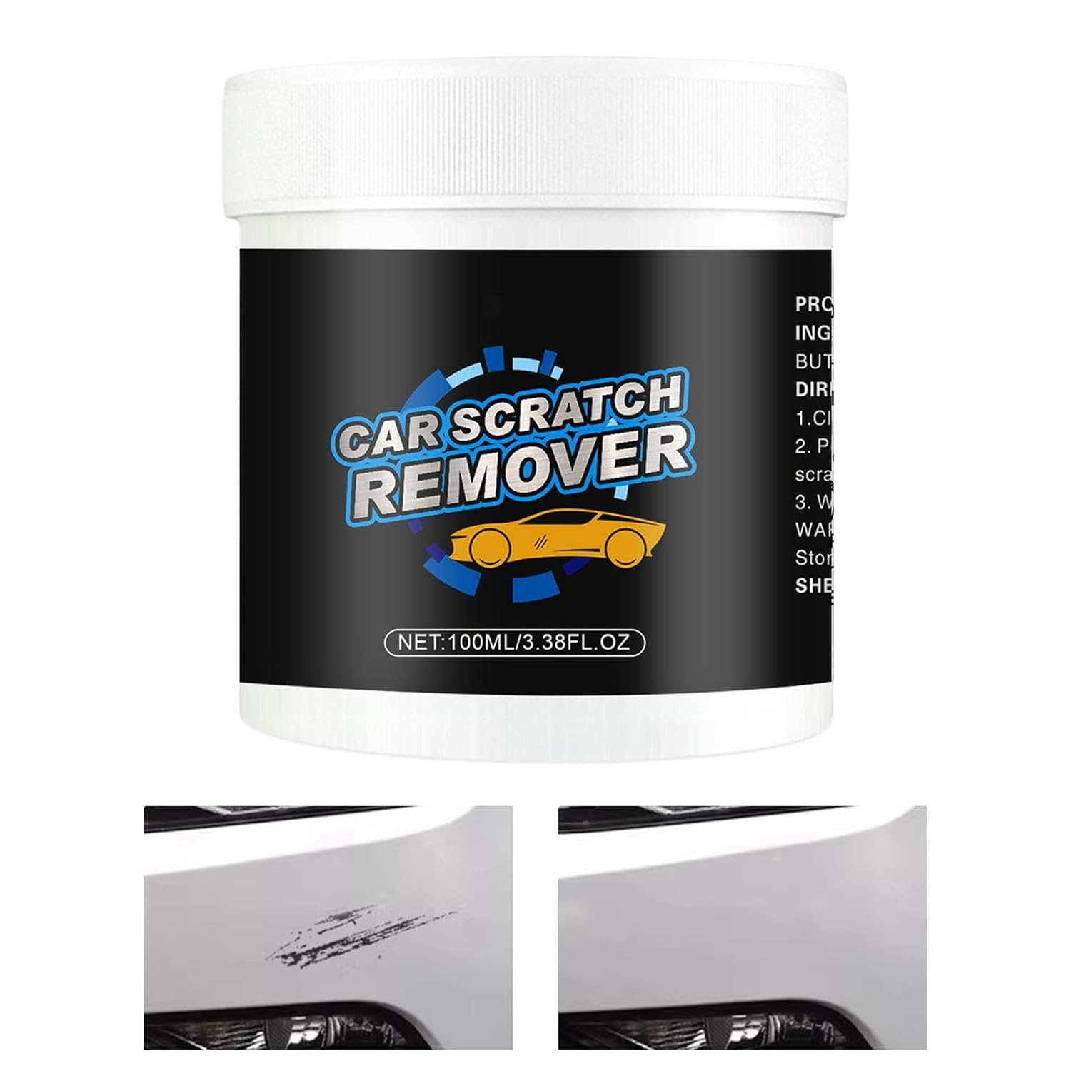 Car Scratch Remover,Paint Restorer Scratches Remover | 100Ml Car Scratch Removal, Scratch Repair for Car, Scratch Repair Paste Buffing Compound for Car Paint Restorer image number 4