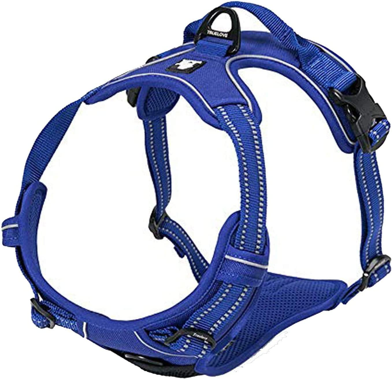 TRUE LOVE Adjustable No-Pull Dog Harness Reflective Pup Vest Harnesses Comfortable Control Brilliant Colors Truelove Tlh5651(Royal Blue,Xs) image number 6