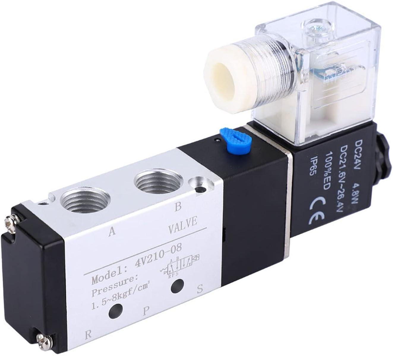 4V210-08 Solenoid Air Valve 2 Position 5 5 Port Pneumatic Control Valve for Industrial Use (DC24V) image number 4