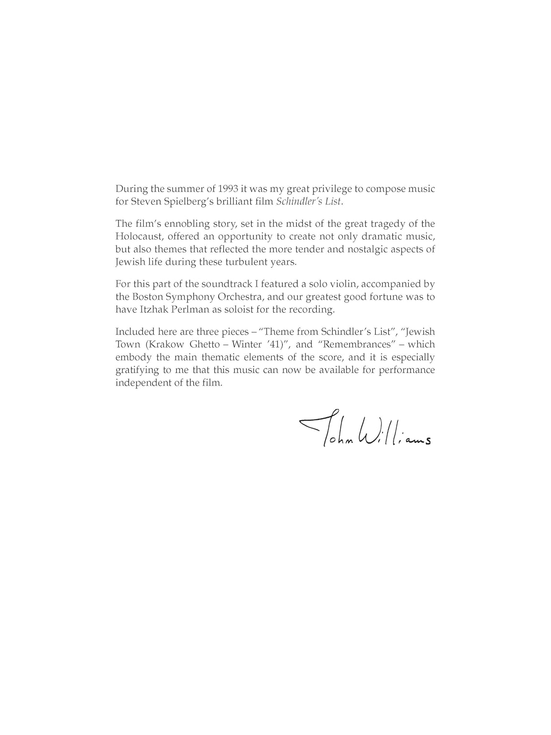 3 Pieces from Schindler'S List: for Violin and Piano image number 3