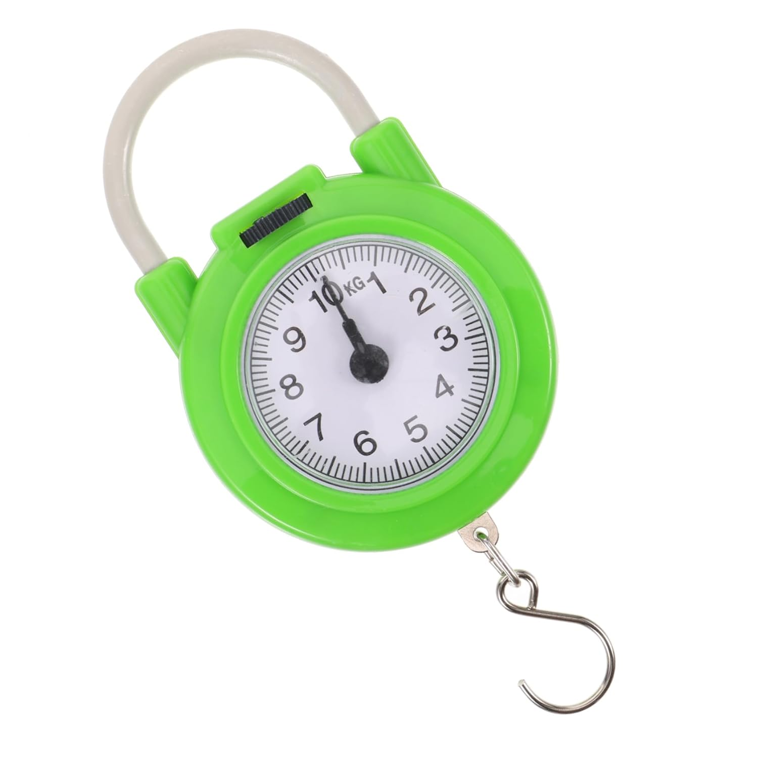 IMIKEYA Manual Travel Luggage Spring Scale Portable Handheld Suitcase Weight Scale with Hook High Precision Small Size Fluorescent Green for Accurate Weight Measurement image number 3