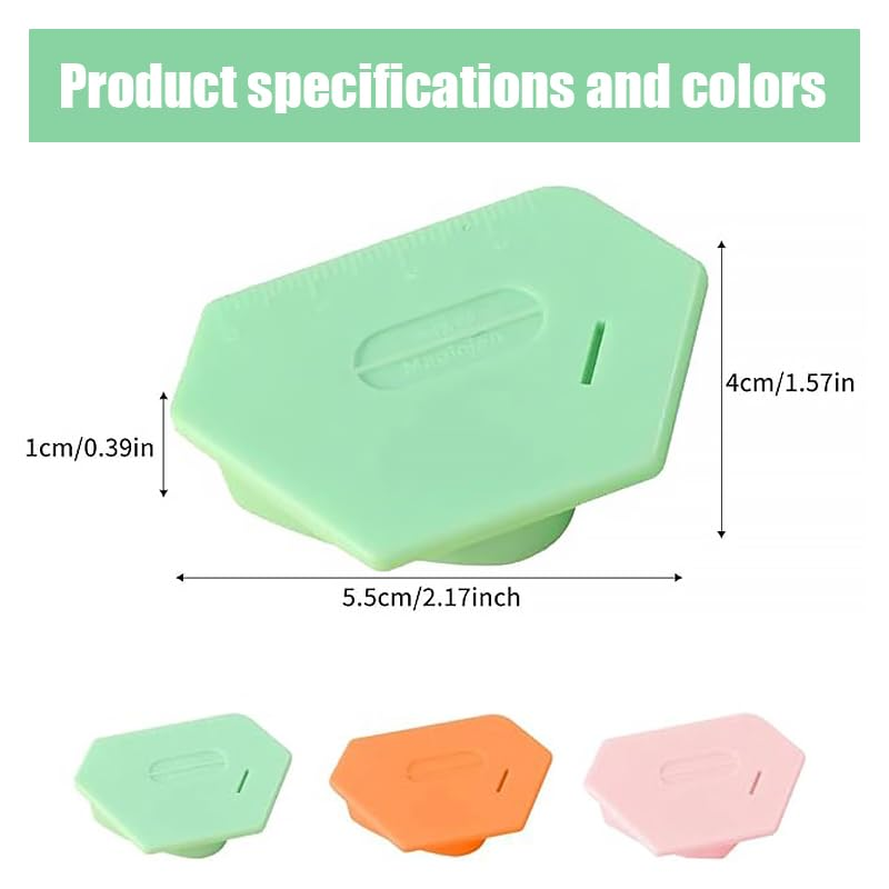 3Pcs Magnetic Seam Guide for Sewing Machine, Hemmer Guide with Scale Universal Sewing Accessories, Multi-Purpose Tool (3 Colors) image number 6