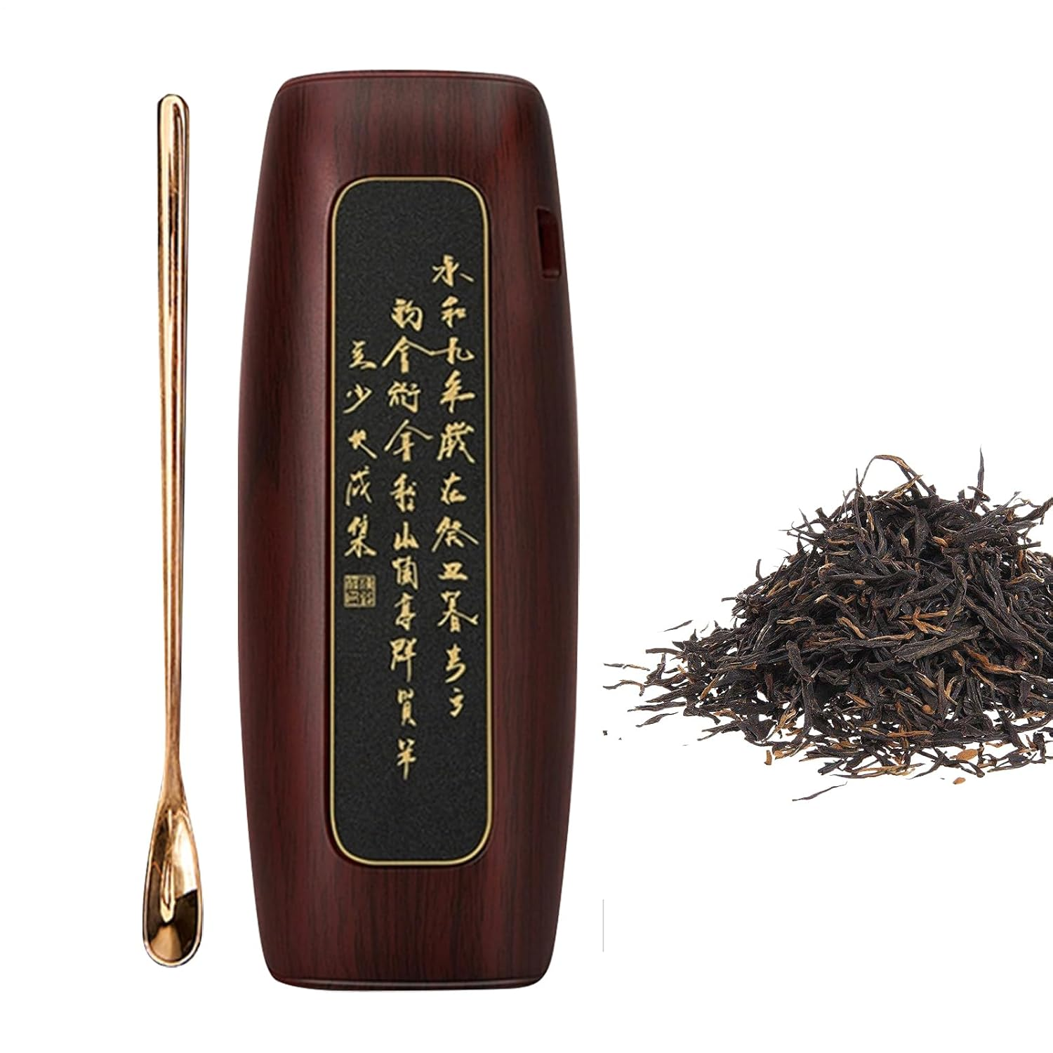 Loose Leaf Tea Scale | Rechargeable Gram Scale 0.1G Precision | 500G Weighing Tool Tea Coffee Measuring Device for Lounge Store Office Household Baking Home - Black Walnut image number 2