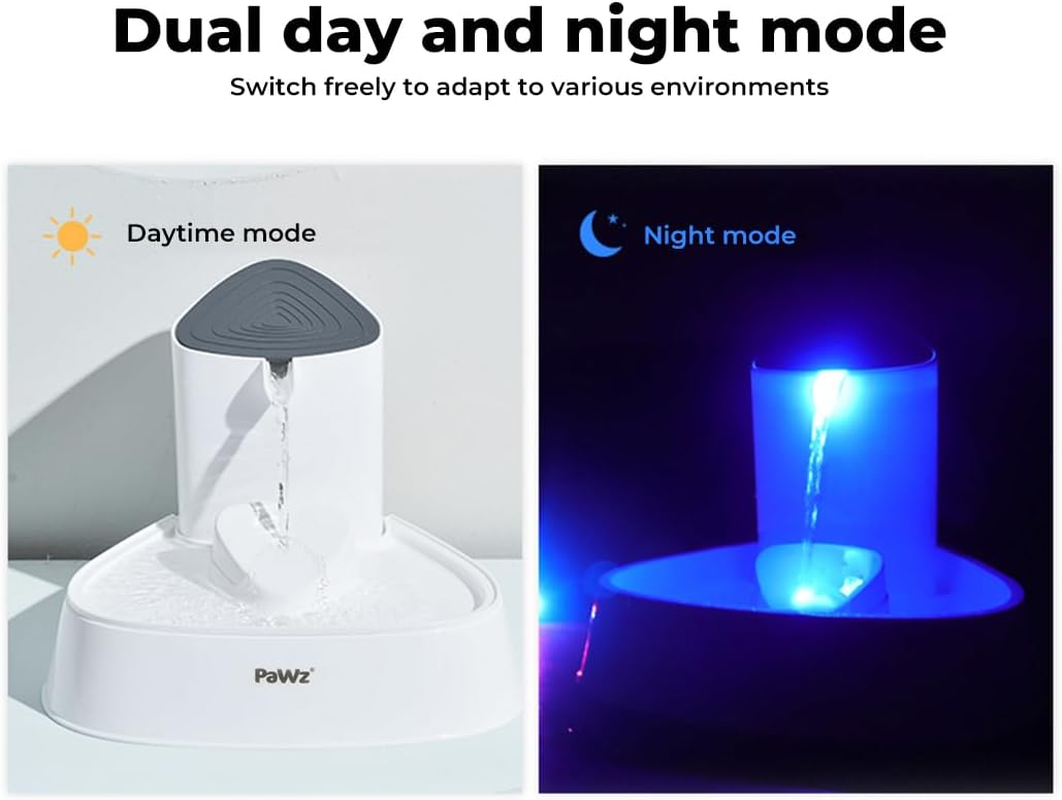 Pawz Electric Smart Pet Water Fountain Drinking Dispenser Flowing Cycling Filter 3L for Cats & Dogs, Four-Stage Water Filtration, Easy Clean Design, Filter Included image number 3