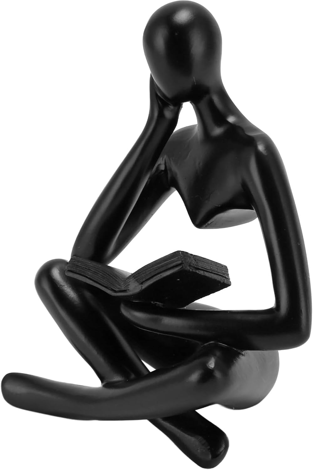 Abstract Resin Statue for Office Home Decor Lightweight Durable Sitting Figure Sculpture Fine Detail Stable Structure Lounge Room Bedroom Living Area 150Characters