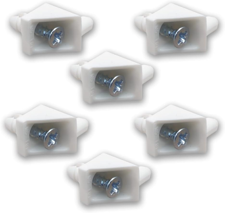 Replacement Shelf Support White Ready to Assemble - Replacement Part 101558 Fits IKEA Pax, KOMPLEMENT Wardrobe (White, Pack of 24) image number 4