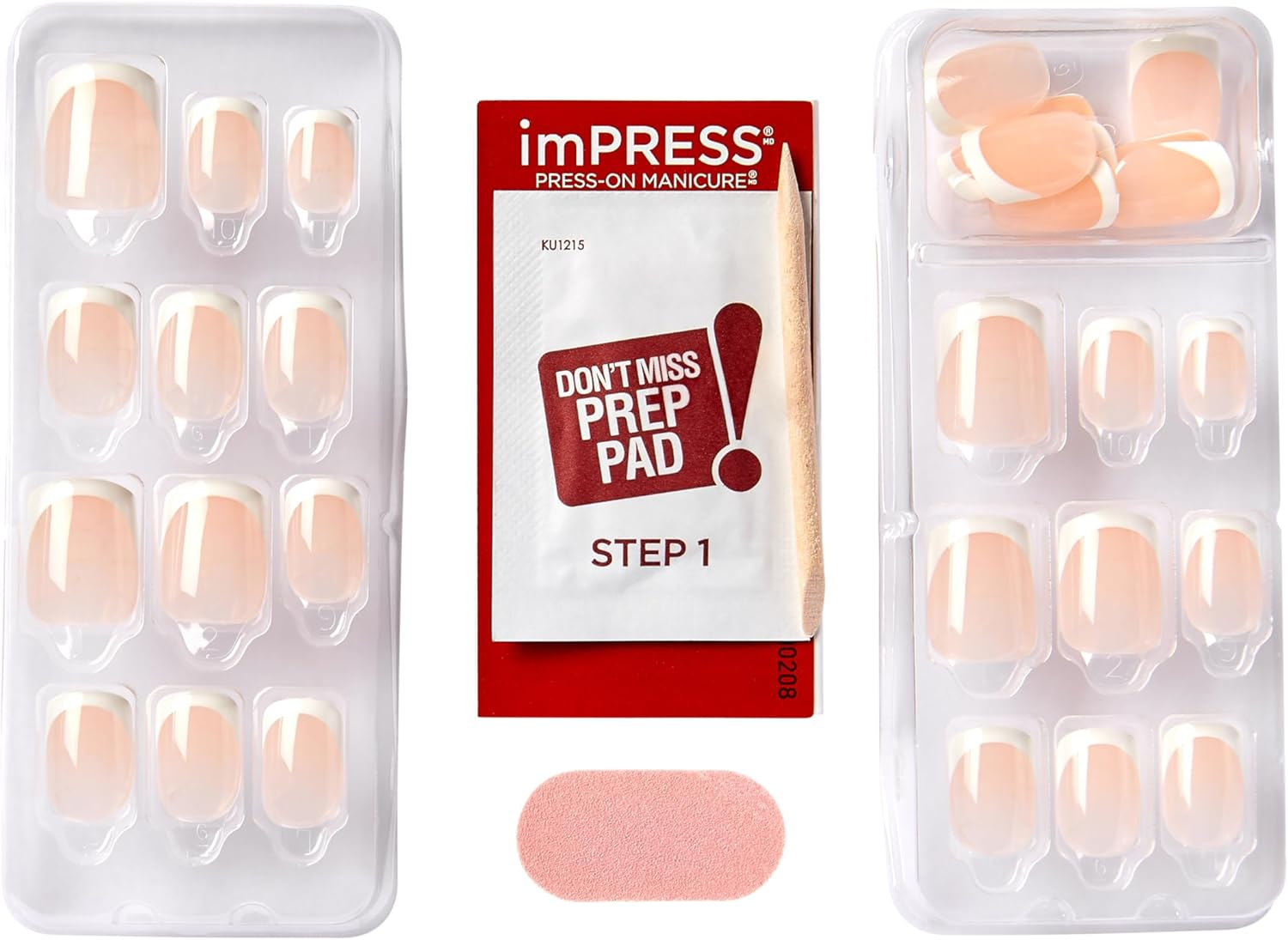 KISS Impress Nails Classic French - Model image number 2