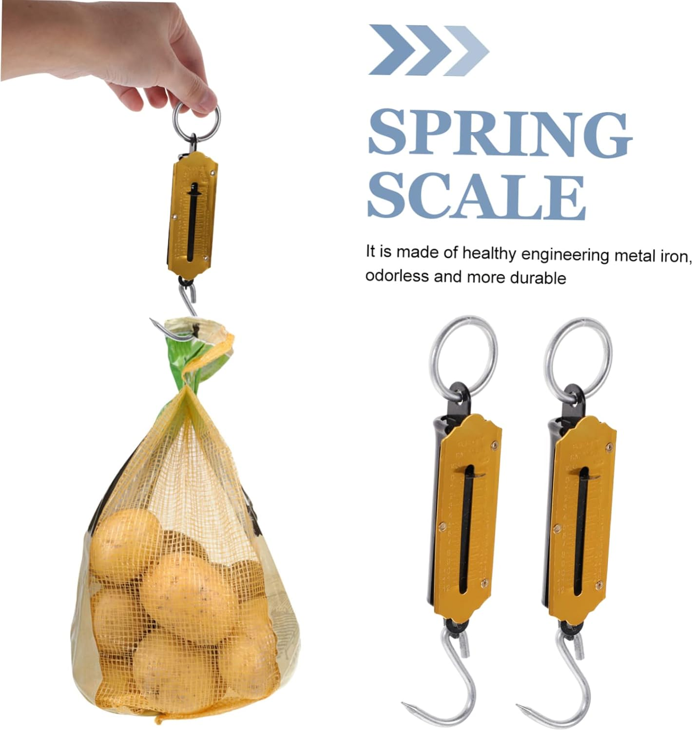 ABOOFAN 3Sets Travel Scales for Luggage Spring Scale Kg/Lb Conversion Portable Handheld Weighing for Home Outdoor 2Pcs*3 image number 2