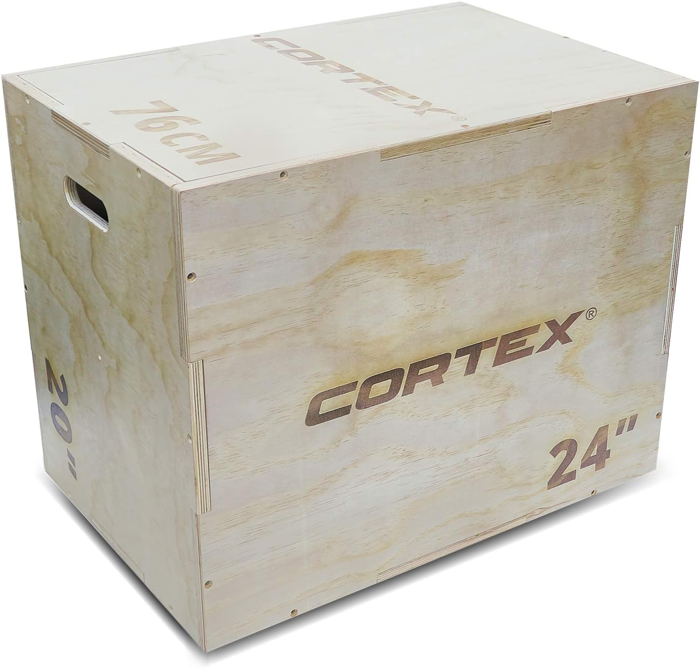 CORTEX Wooden 3-In-1 Plyo Box Plyometric Box Jump Training Functional Workout Body Weight Home Gym image number 4