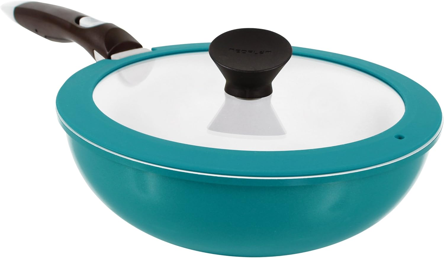 Neoflam Midas plus 9Pc Nonstick Cast Aluminum Cookware Set, PFOA Free Kitchenware with Saucepan,Frying Pan,Stove|Oven Pot, Tempered Glass Lid and Smart Detachable Handle,Oven Safe,Space-Saving,Emerald