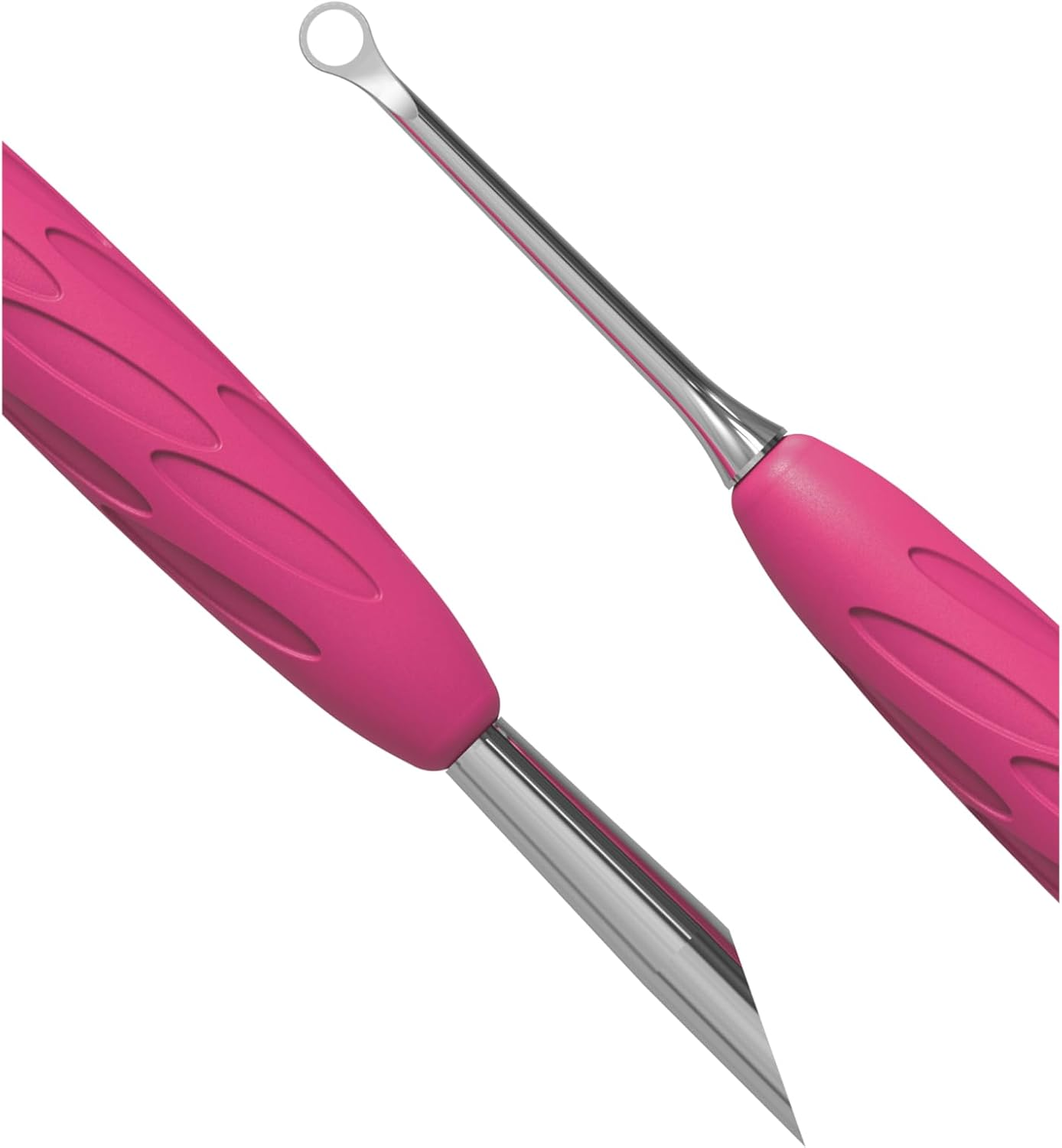 STALEKS PRO by Natury Nails Cuticle Pusher with Rubber Silicone Handle, Stainless Steel, UNIQ 11/2 image number 1