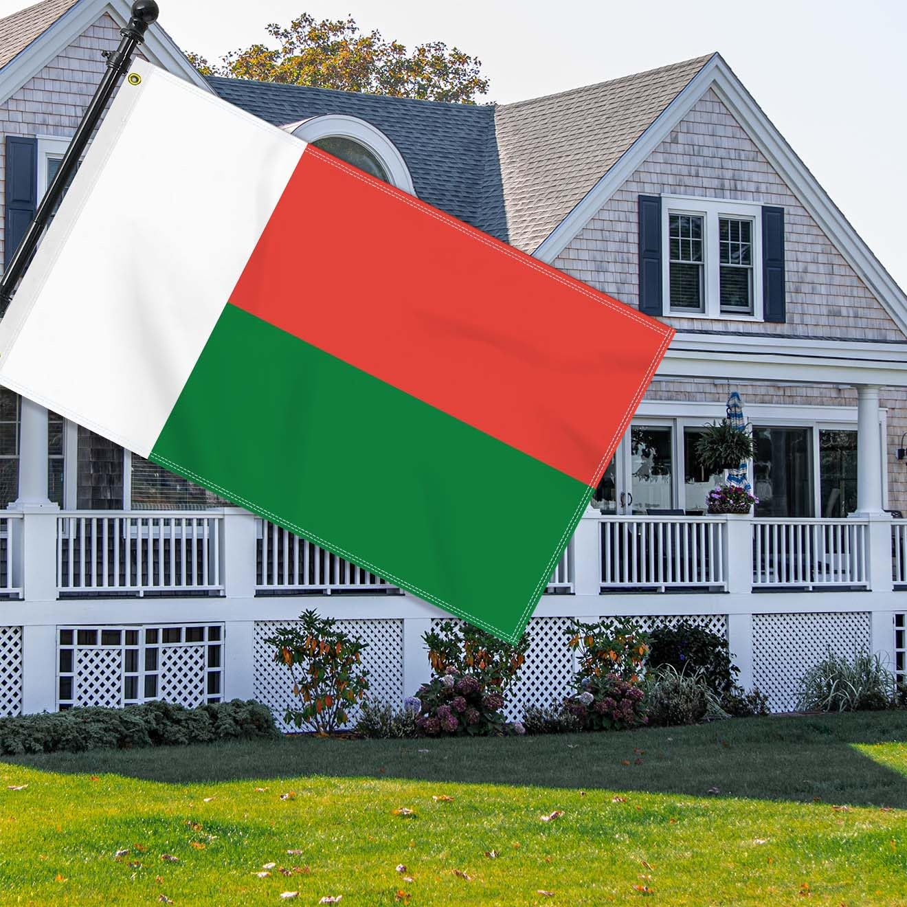 Large 3&times;5 FT Madagascar Flag, Big Madagascan100D National Outdoor Banner,Decorgarden with Brass Gromment image number 3