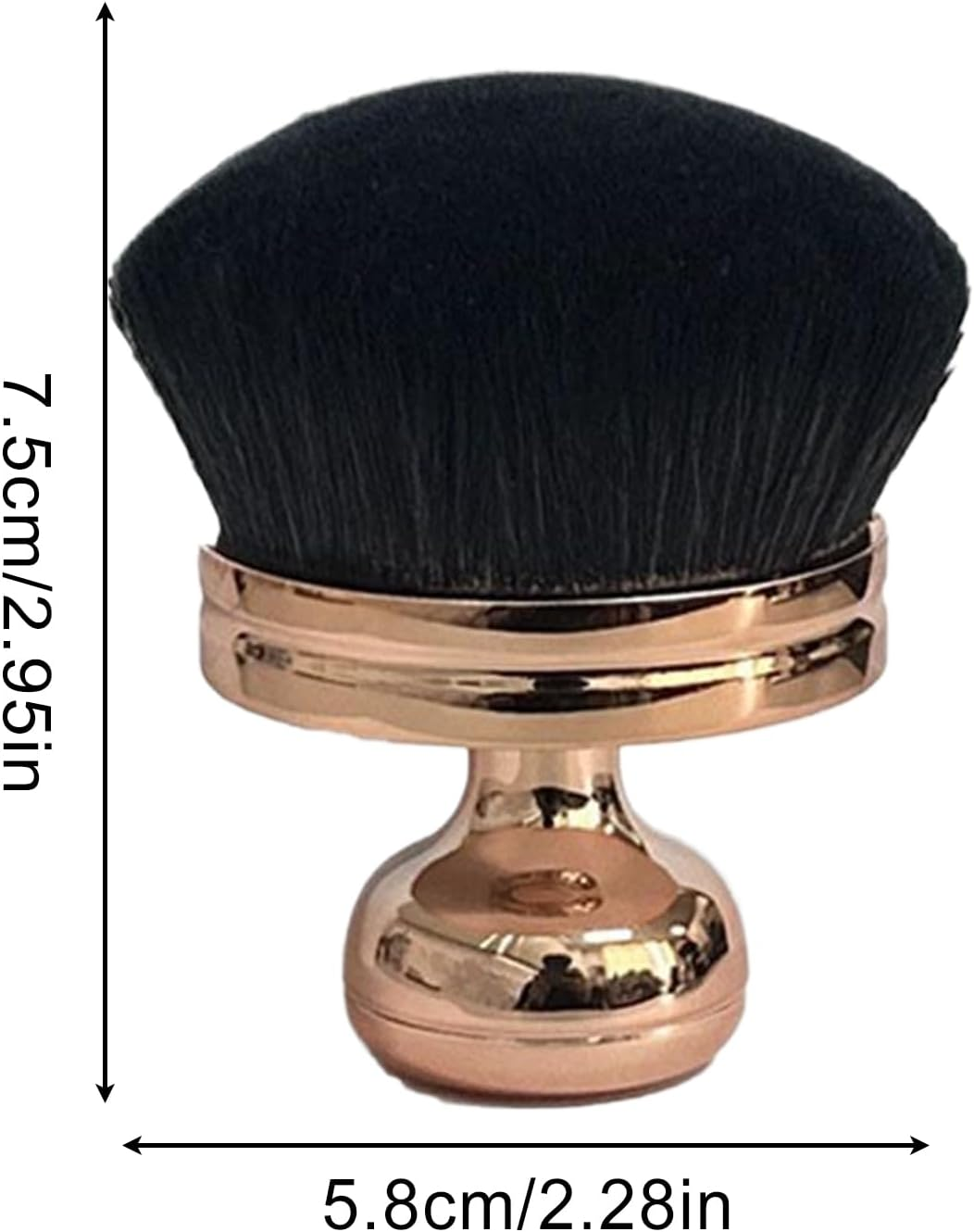 Body Makeup Brush for Legs - Blend and Blur Body Brush | Extra Coverage Makeup Accessories for Back and Legs Sunscreen Blending - Black image number 7