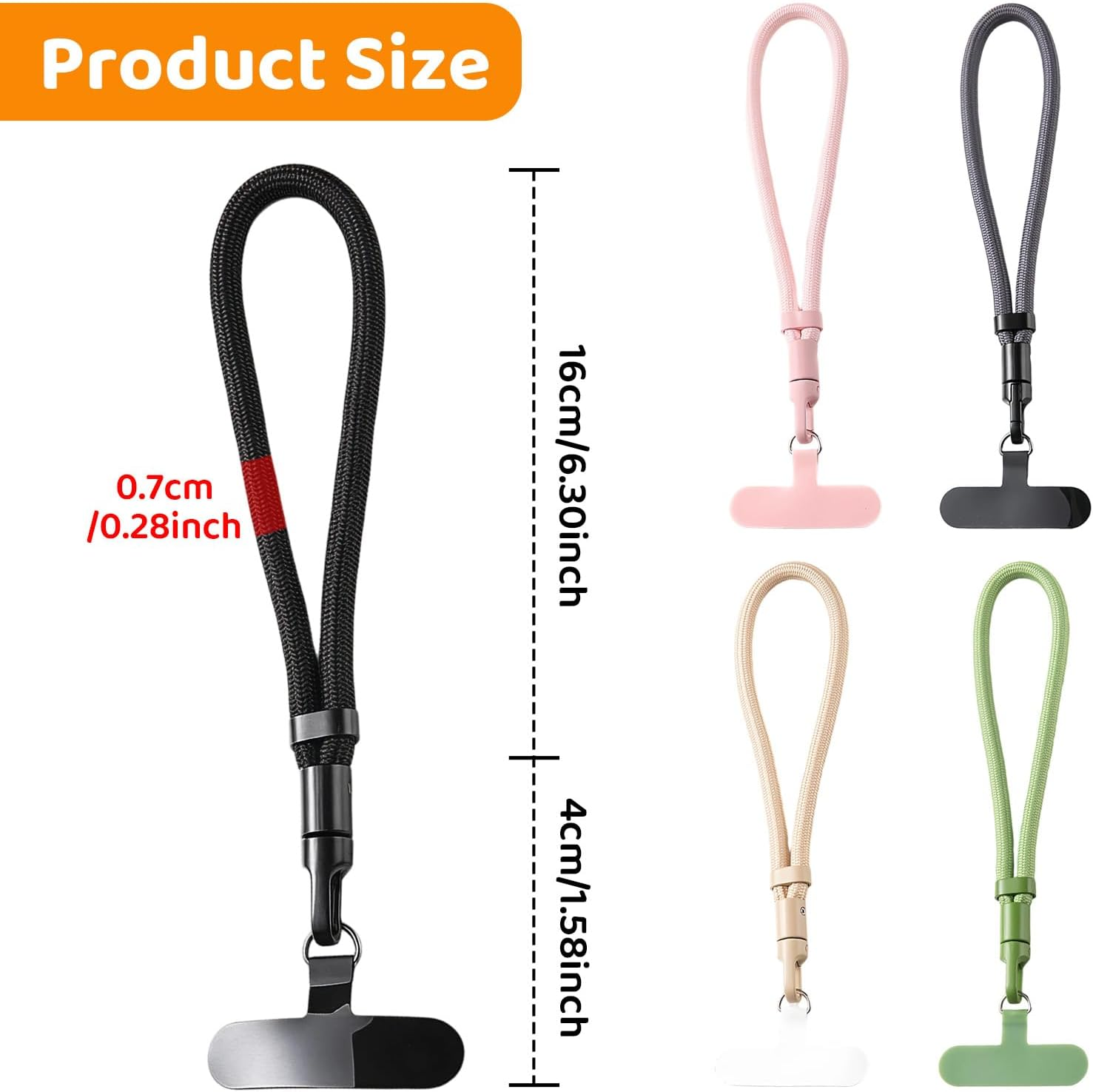 Vymoreon Phone Wrist Strap, Premium Adjustable Universal Multifuctional Mobile Phone Lanyards - Green image number 5