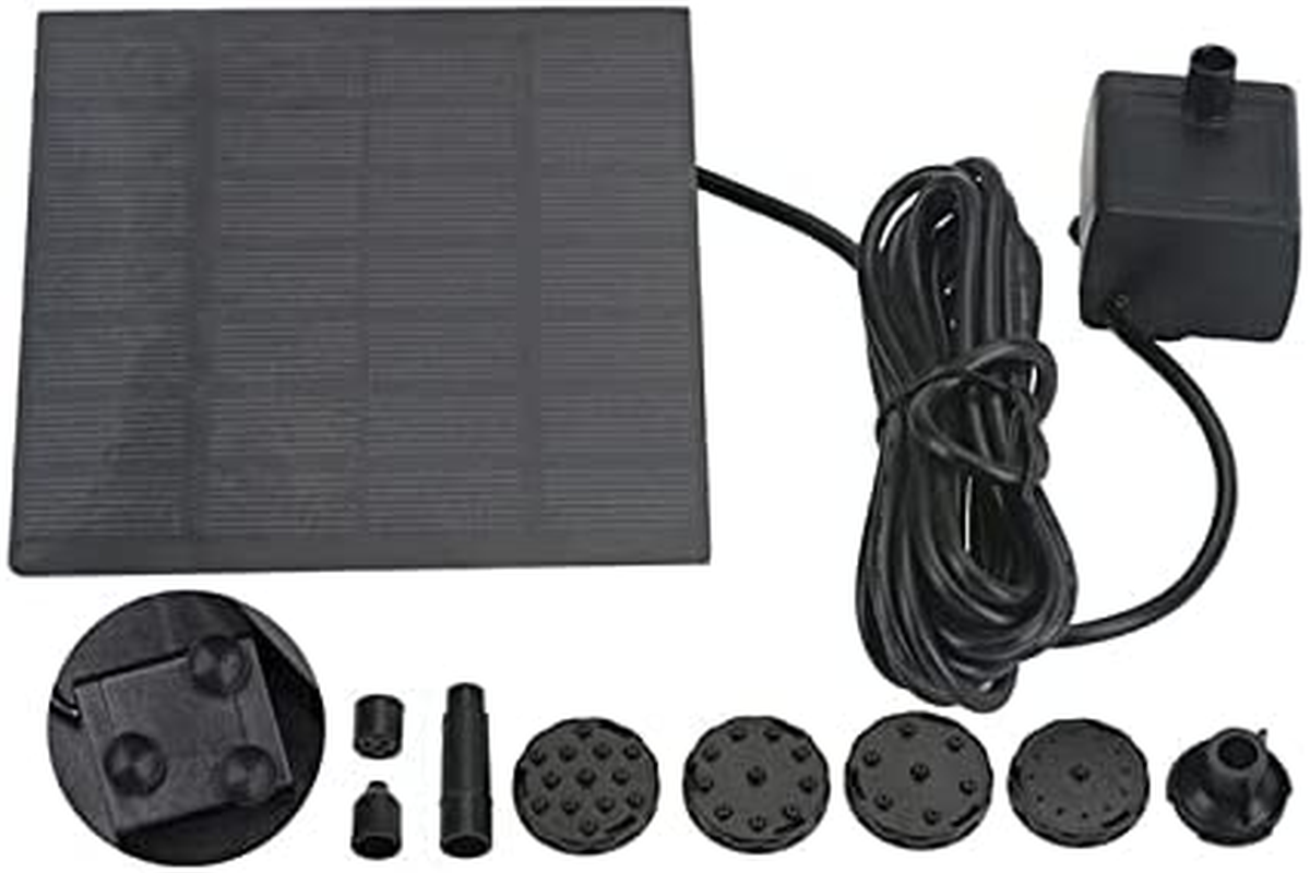 1.5W 2W Solar Powered Water Fountain Pump Bird Bath Pond Pool Garden (1.5W 200L/H) image number 2