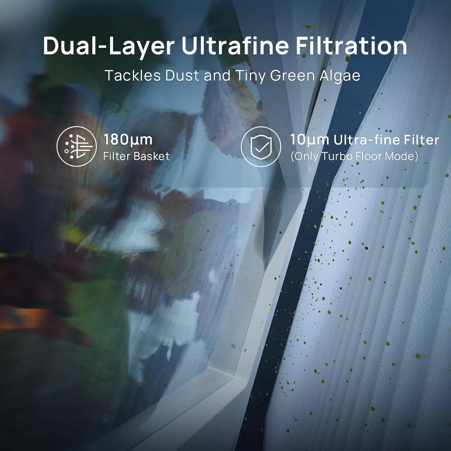 WYBOT C2 Vision Cordless Pool Cleaner Robot for Inground Pools with AI Camera, 8 Mode Robotic Pool Cleaner, Utra-Fine Filtration, Powerful Suction, Wall Climbing, Waterline Cleaning, Black image number 1