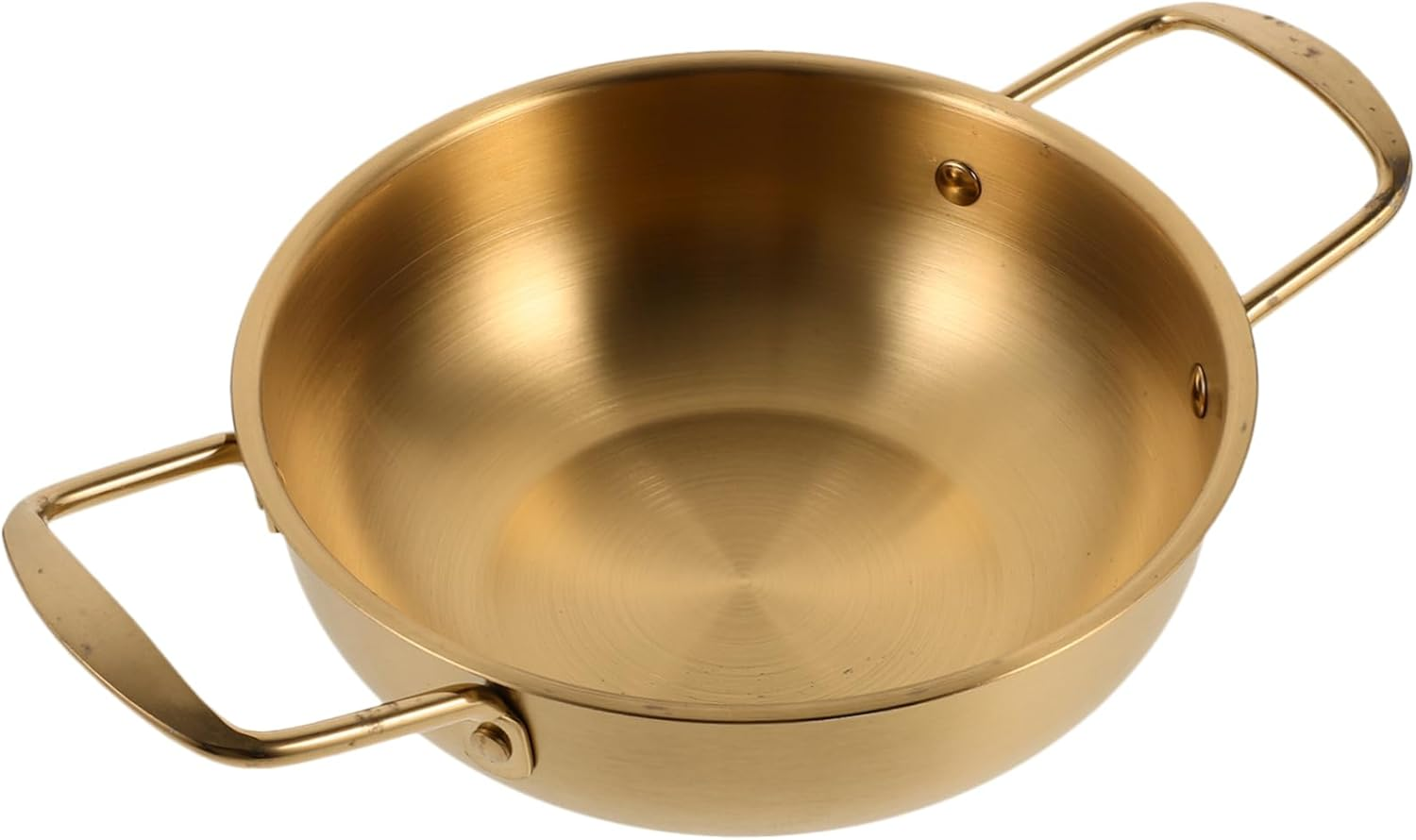 FUNOMOCYA 1Pc Household Noodle Pot Stainless Steel Stockpot with Binaural Handles and Easy to Clean for Ramen and Soup Cooking image number 2