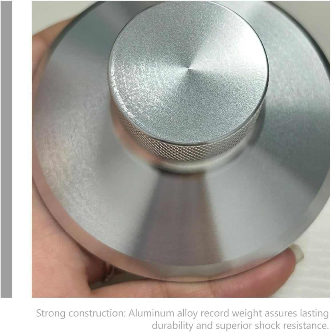 UTHCLO Aluminum Record Weight Stabilizer Low Profile Turntable Disc Clamp for Vinyl Records Advanced Vibration Reduction Sleek Design for Hifi Players and Home Audio Systems image number 4