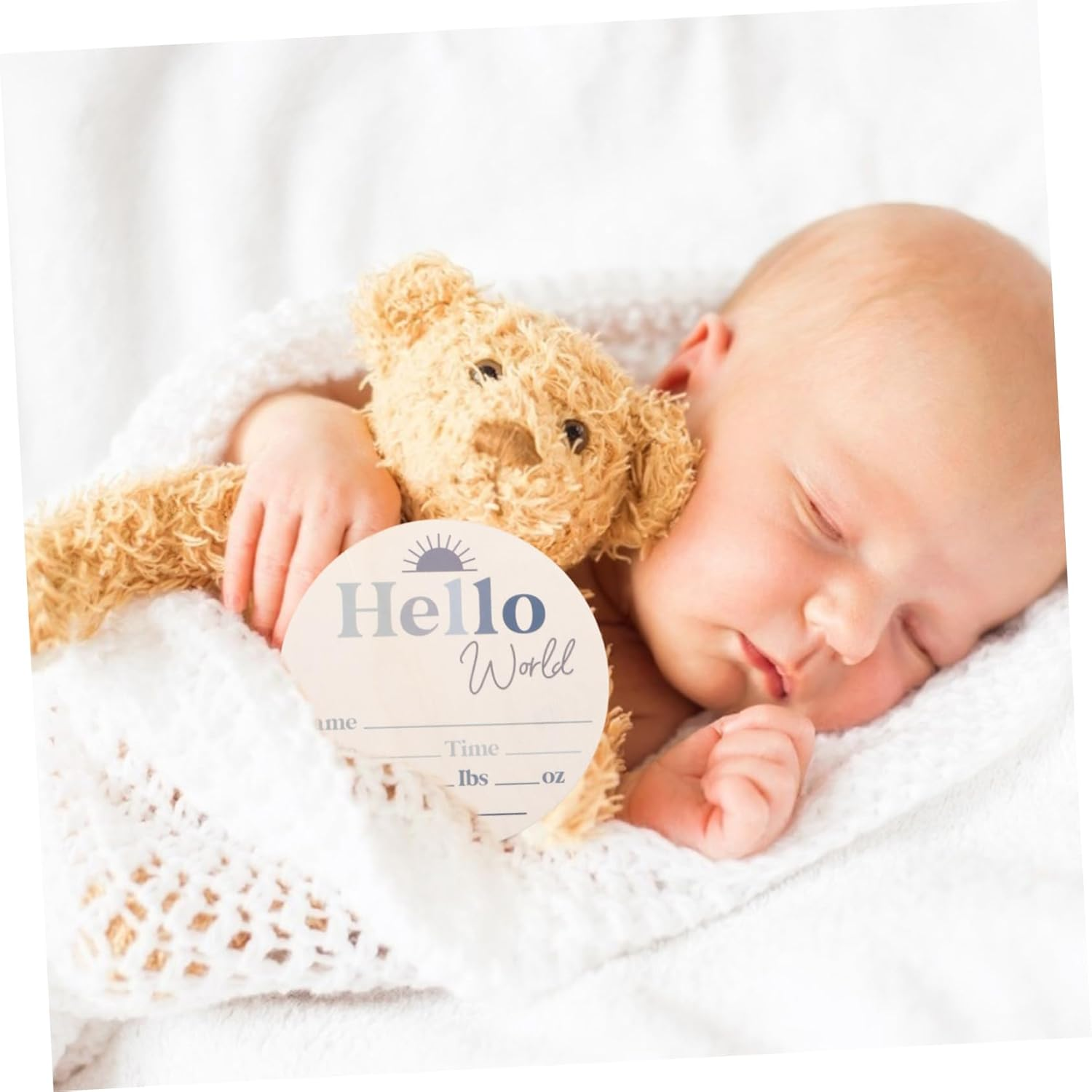 BESPORTBLE Growth Commemorative Girl Sign Newborn Milestone Birth Announcement for Nursery Decor image number 6