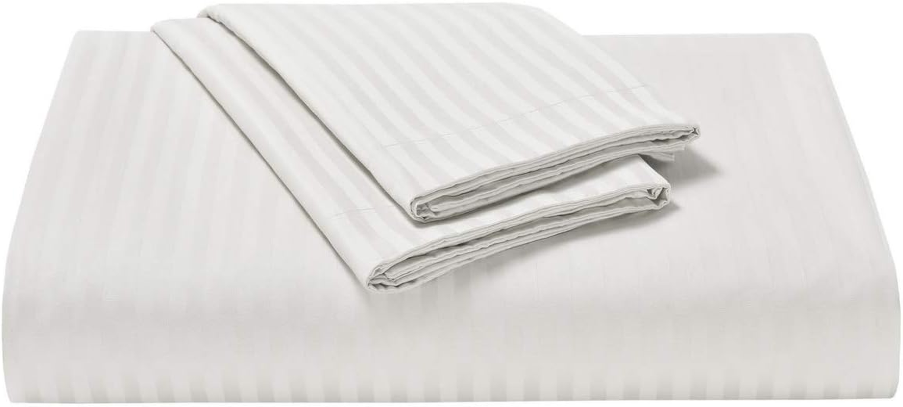 1200TC 100% Pure Cotton Luxury 3 Piece, Duvet Cover Set, with 2 Decorative Tailored Pillowcases in Choices of 5 Colors (Super King Size, White)