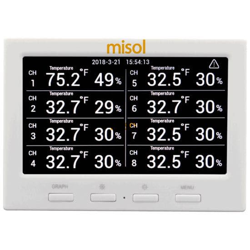 MISOL Wireless Weather Station with 5 Sensors, 5 Channels, Color Screen, Data Logger, Connect to PC