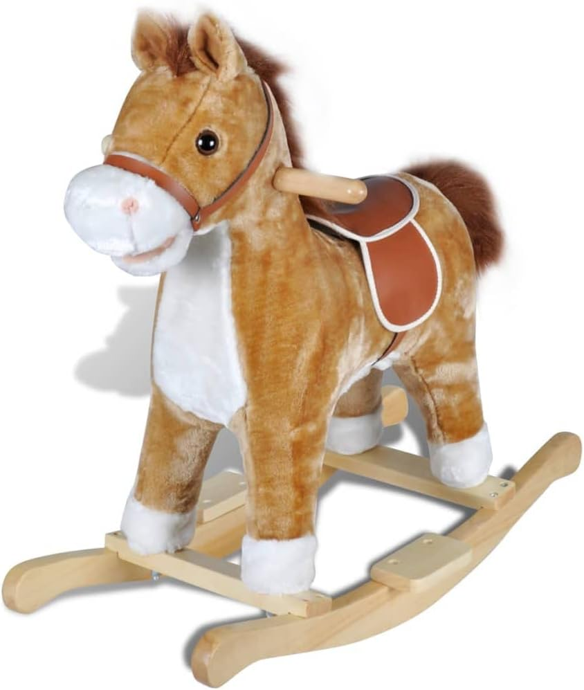 Vidaxl Rocking Animal Horse Kids Children Toddler Ride on Toy Wood Rocker image number 2