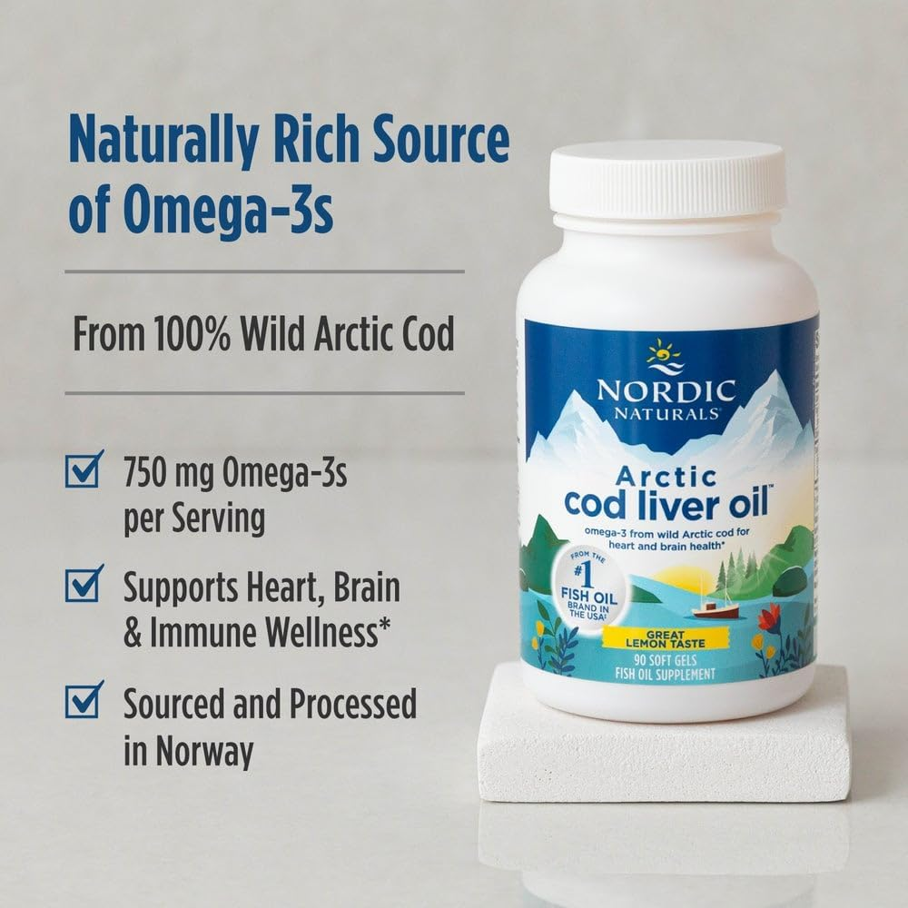 Nordic Naturals - Arctic CLO, Heart and Brain Health, and Optimal Wellness, 180 Soft Gels image number 3
