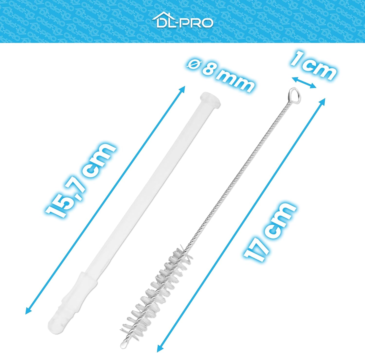 Dl-Pro 3X Milk Intake Tube 15.6 Cm for Delonghi ECAM ETAM Esam 5313232961 + Cleaning Brush image number 5