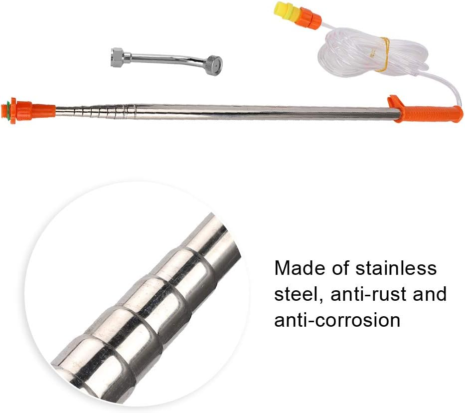 Stainless Steel Telescopic Sprayer Rod Extension Rod with Nozzle for Fruit Tree image number 4
