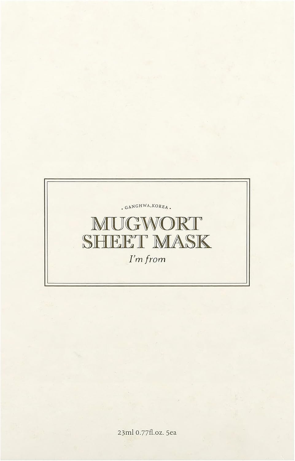 I'M from Mugwort Sheet Mask 23 Ml 5 Each image number 2