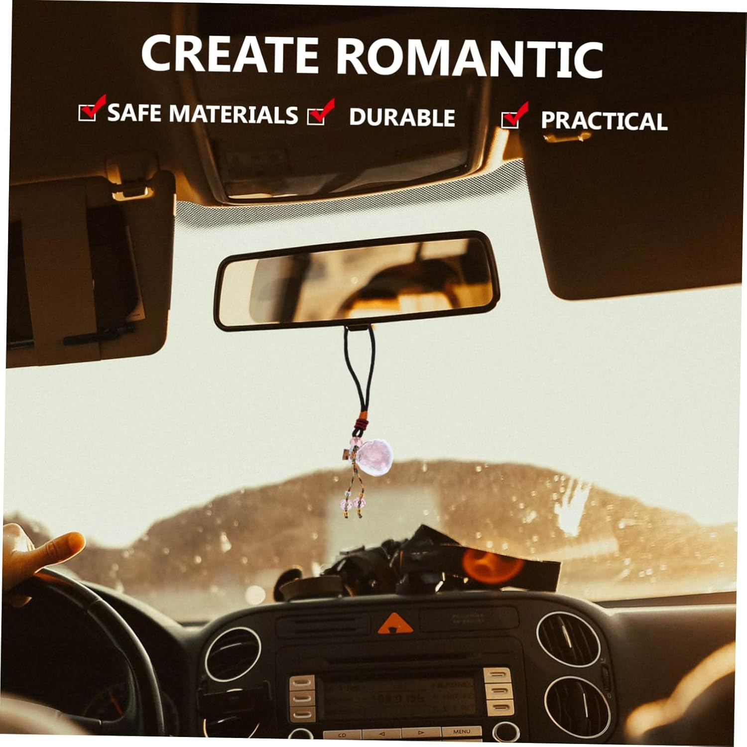 STOBAZA 4Pcs Car Hanging Ornament Car Perfume Bottle Pendants Decorations Air Freshener Essential Oils image number 5