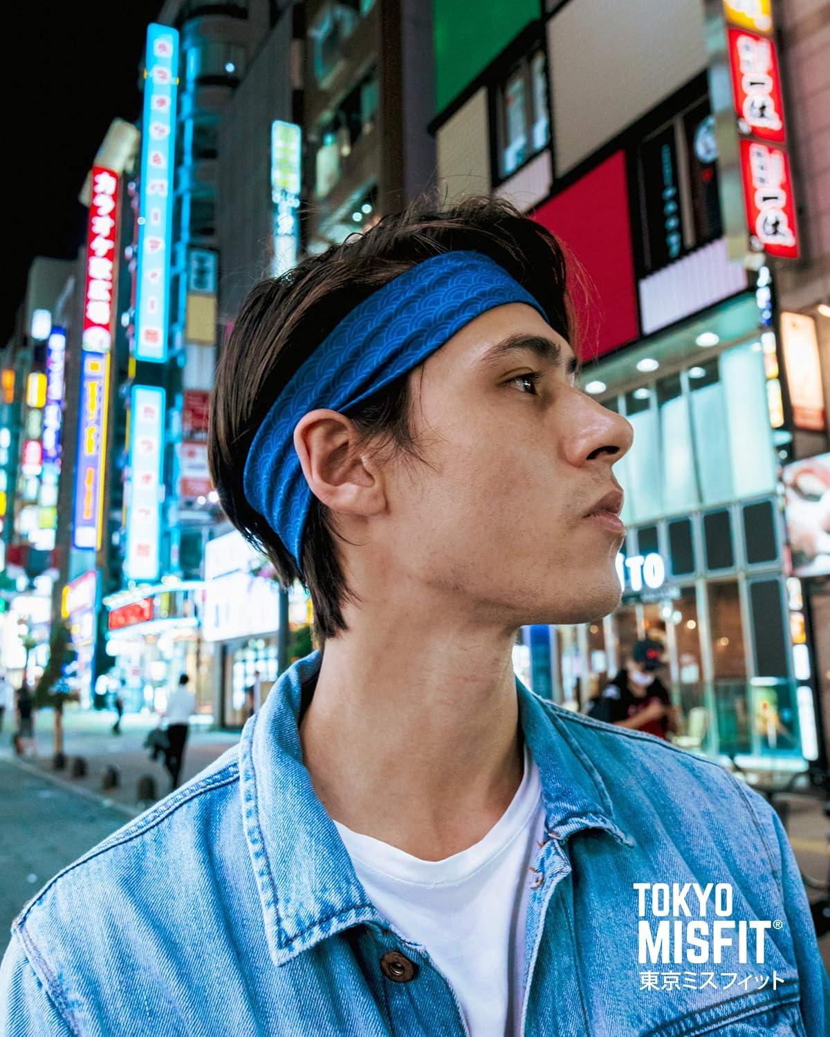 Tokyo Misfit - Japanese Headbands for Men & Women, Sweat Band, Workout, Yoga, Fashion, Running, Sports, Basketball, Bandana image number 1