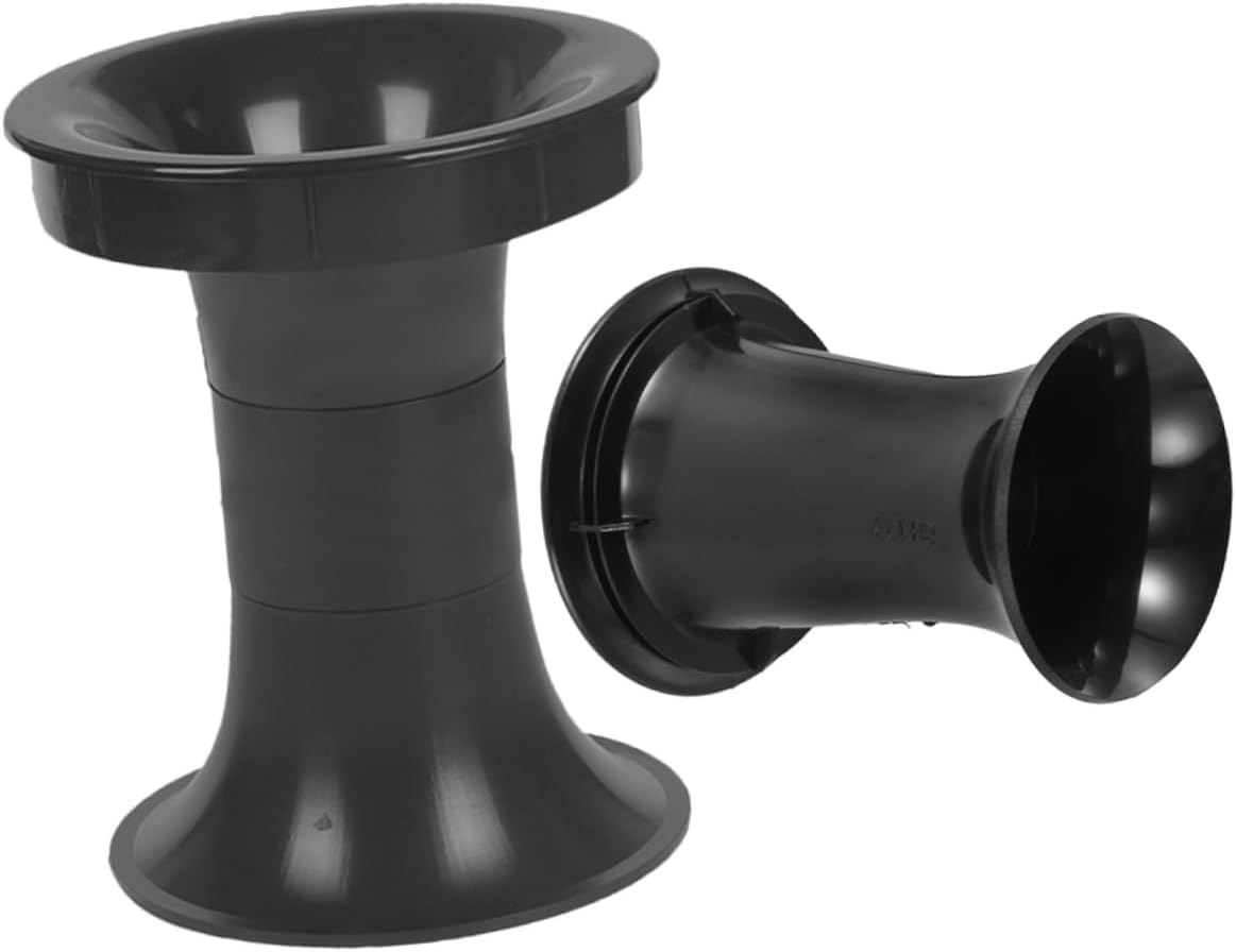 HOMOCONO 2Pcs Speaker Cabinet Port Tube Bass Reflex Woofer Box Vent for Audio Output Quick Installation Sleek Design for Home and Car Speakers Black image number 1