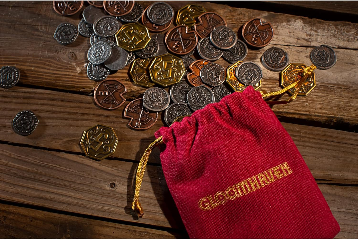 Cephalofair Gloomhaven Upgrade Metal Coins Set image number 1