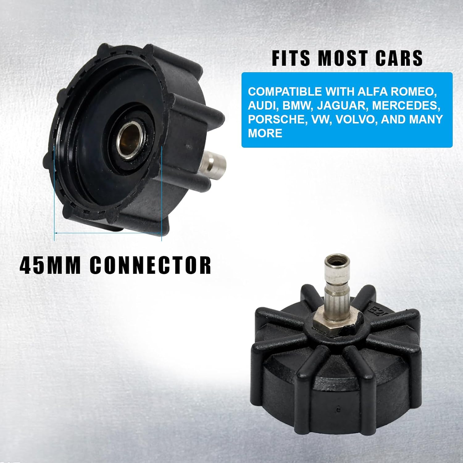 SMOTIVEPRO 2L Manual Brake Bleeder Fluid Pump, One Man Professional Brake Bleeder Kit Suitable for Most European Brake Mast Cylinder Reservoirs image number 1