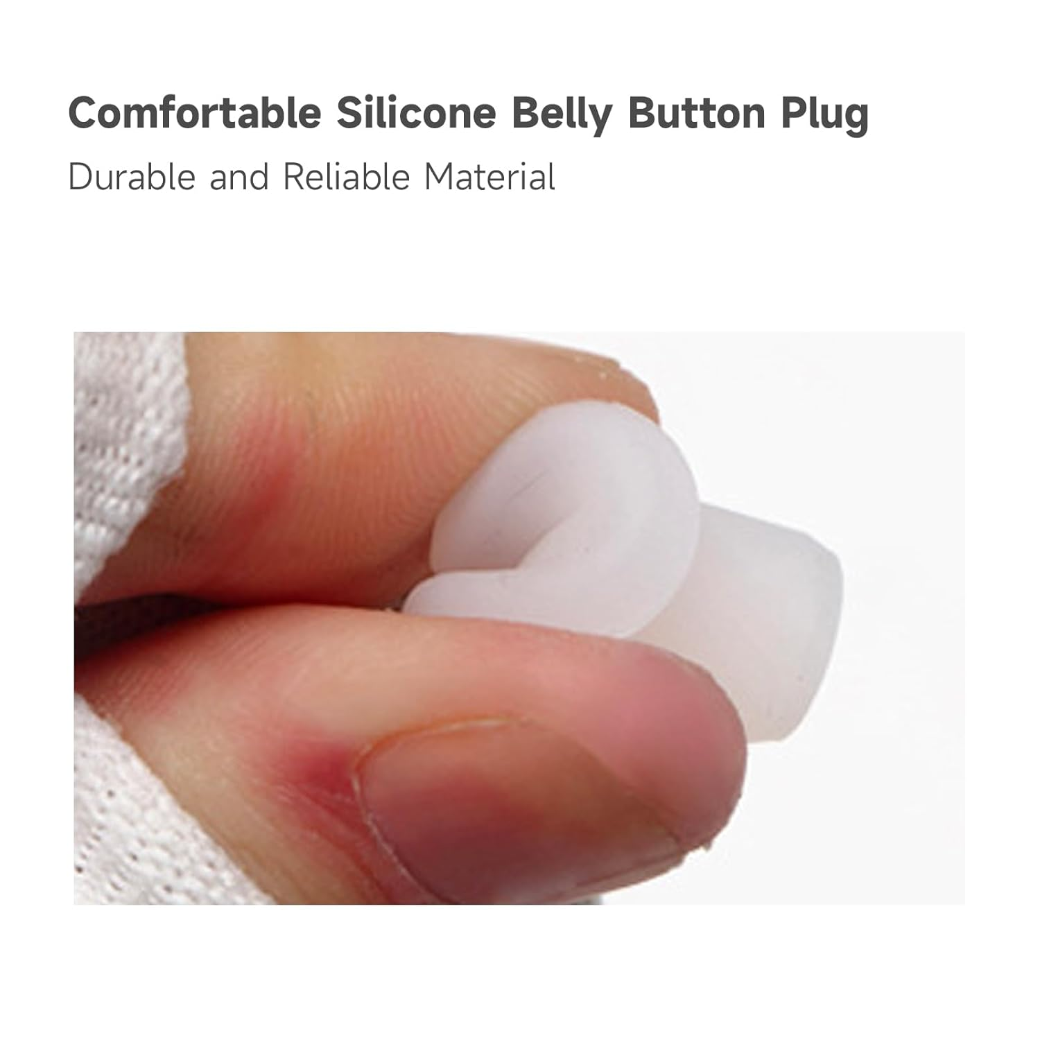 NIIIYTYB 12 Pcs Belly Button Plug Silicone Shaper and 50Pcs Tape - Tummy Training for Umbilical Hernia Repair- Retainer, Cover, and Healing Tool for Dress Supplies - 12+50 image number 6