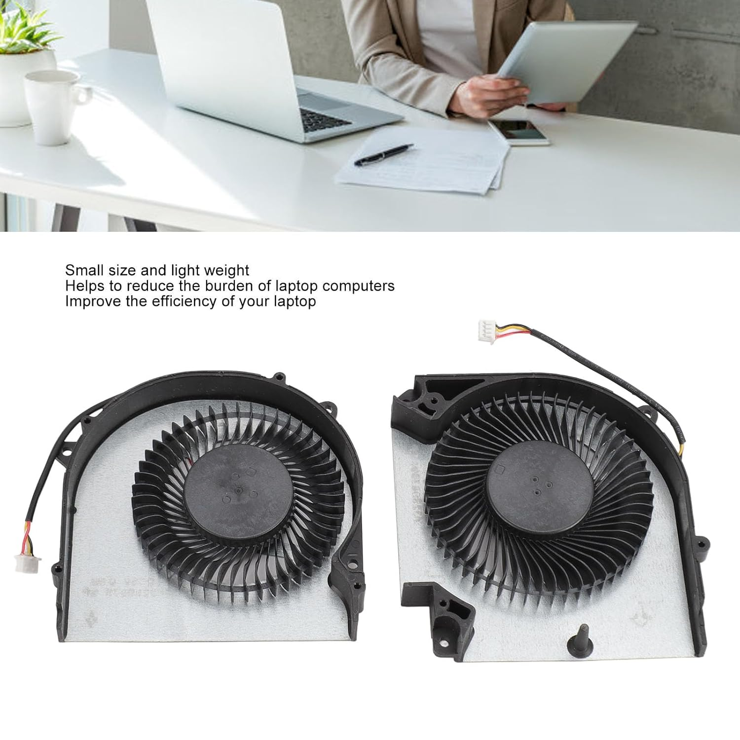 Laptop Cooler Fan for GIGABYTE, Laptop Cooling Fan Replacement, Compatible for GIGABYTE Gaming G5 G7 MD GD KC FLHF DFS5K221153711 DFS5M325063B1N (CPU and GPU)