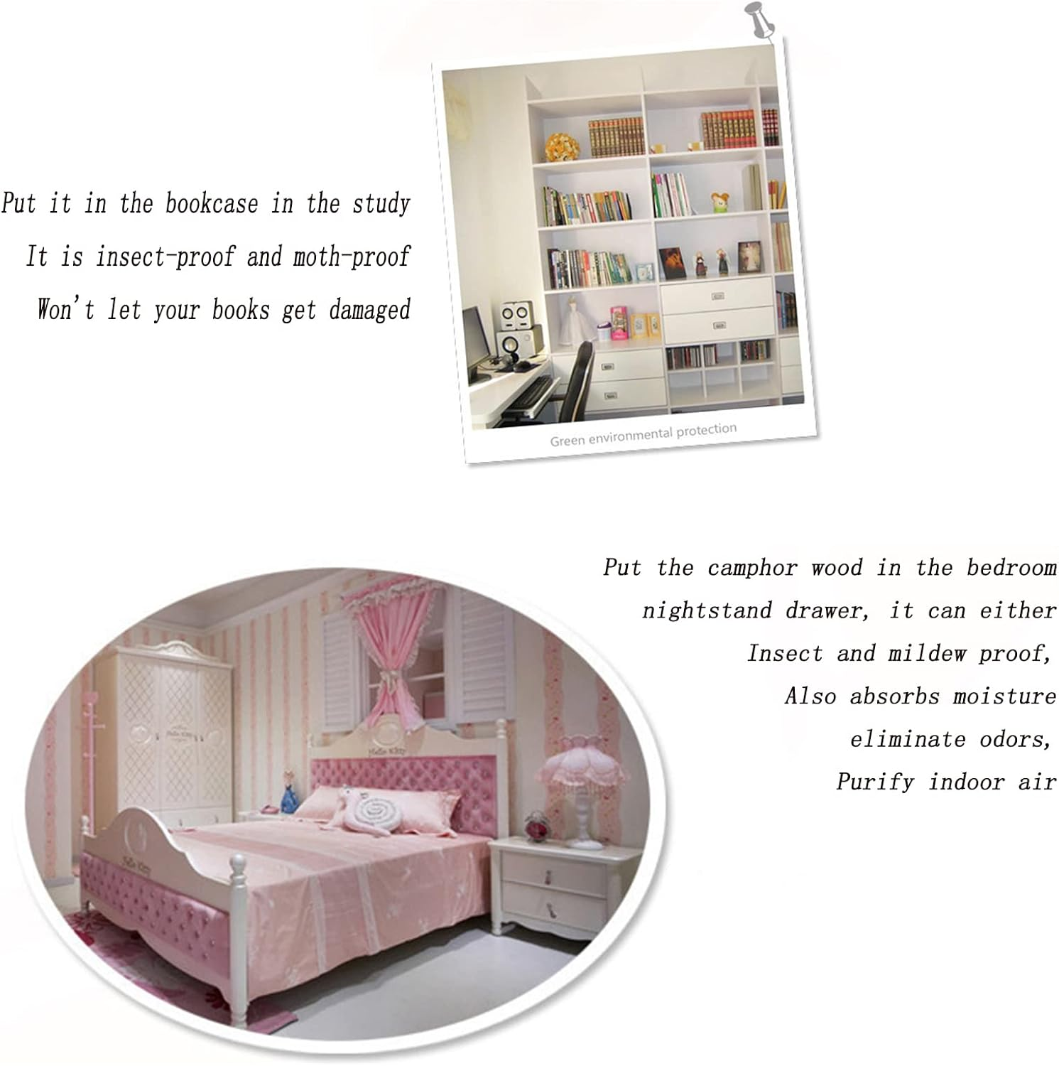 10PCS Moth Protection Storage Essentials Fresh Cinnamomum Camphora,Camphor Wood Strips(10*2*2Cm),Root for Closet Storage,Better Insect Repellent than Cedar Balls, Longer Lasting Effect,Repelling Clothes Moths and Other Pests image number 5