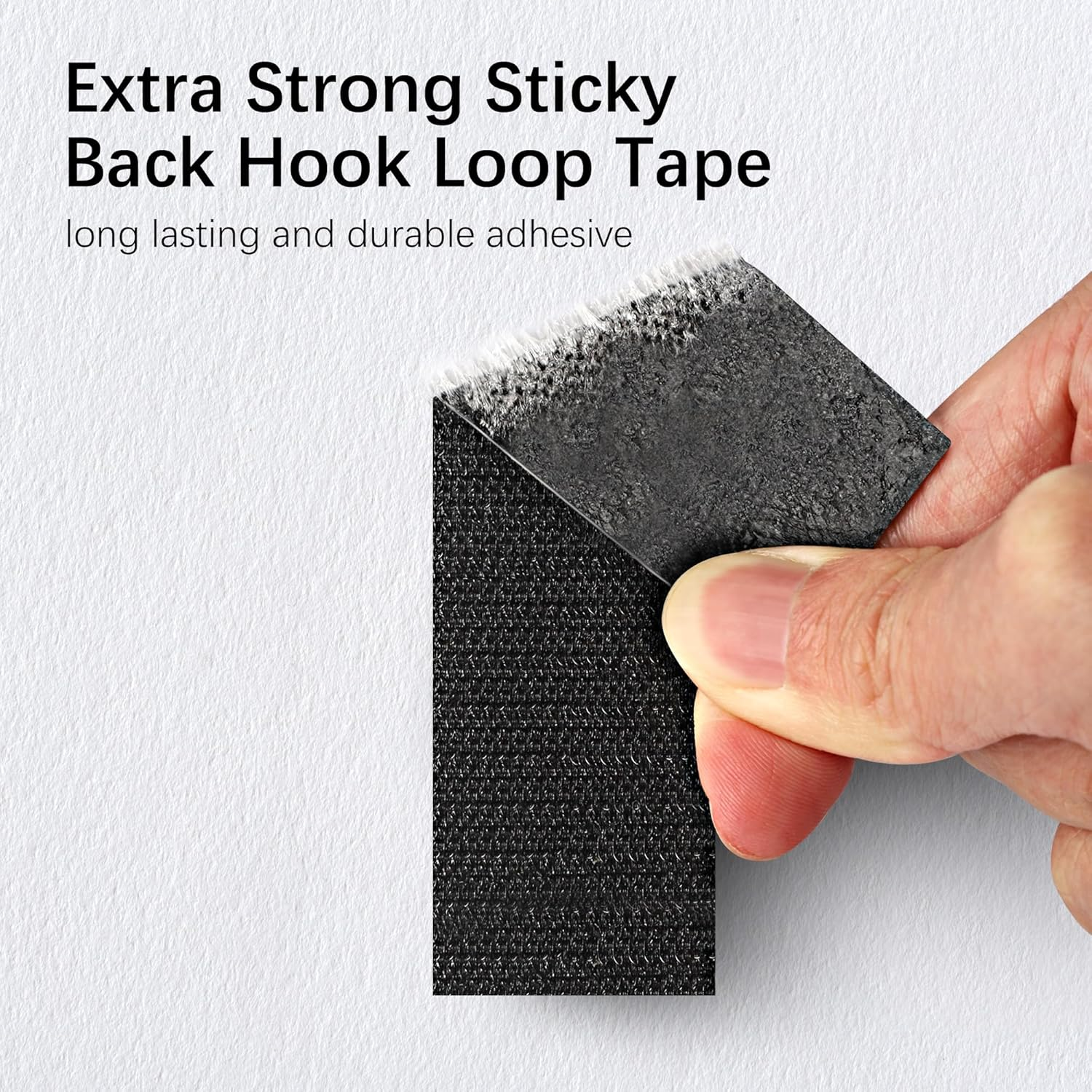 EOTW 36 Pack Hook Loop Tape, 1" X 4" Strong Tape Double Sided Adhesive Sticky Reusable Hook and Loop Interlocking Mounting Tape Removable Wall Fastener Tape image number 1
