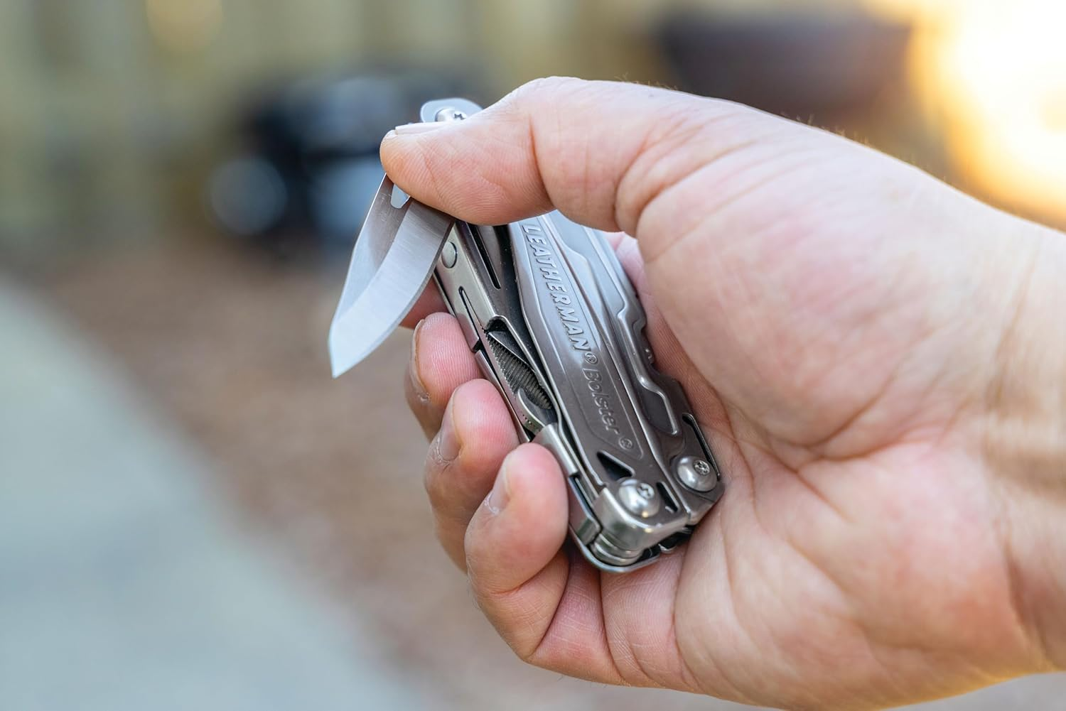 Leatherman Bolster Multitool 13-In-1, Spring-Action Pliers, 420HC Knife, Screwdrivers, File, Bottle Opener - 3.8" Closed, 6Oz - Stainless Steel - Compact Tool for Camping, DIY, EDC, Outdoor image number 5