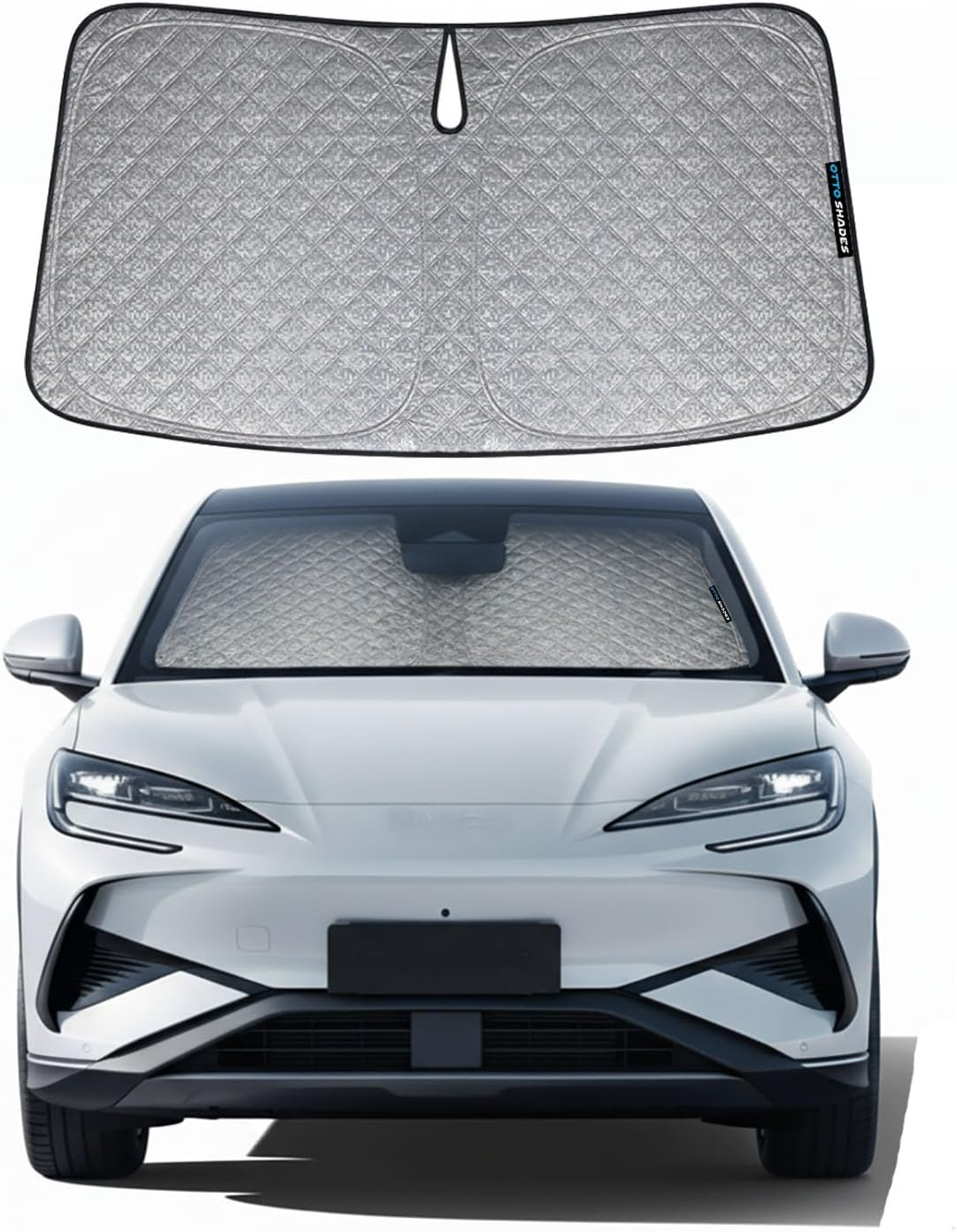 OTTO SHADES Thick Windscreen Sun Shade for BYD Sealion 7 2025, 6-Layer Custom Fit, Maximum UV Protection & Heat Shield | Foldable Front Window Sunshade & Sun Visor image number 3