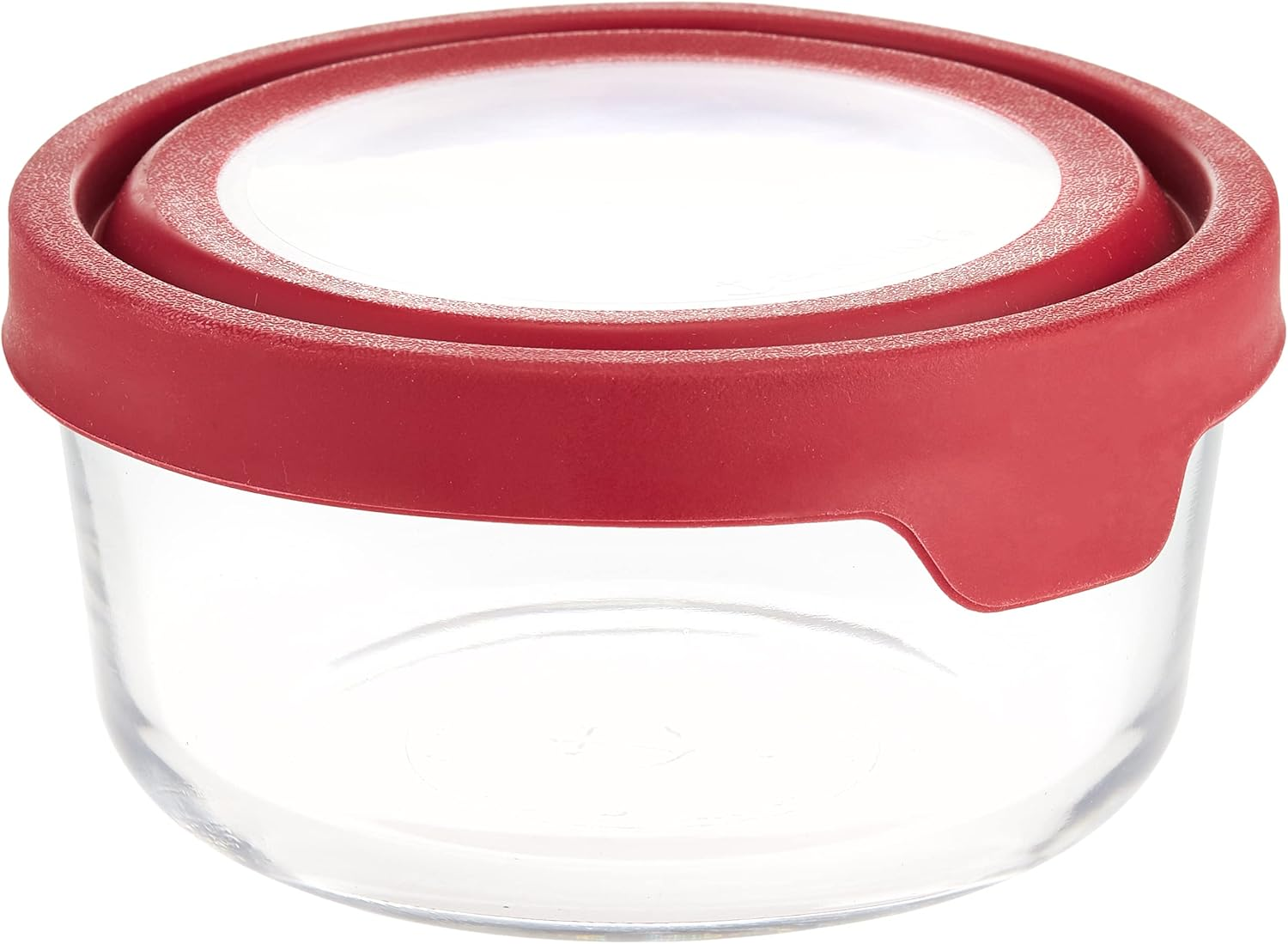 Anchor Hocking Trueseal Glass Food Storage Container with Airtight Lid, Cherry, 4 Cup image number 2