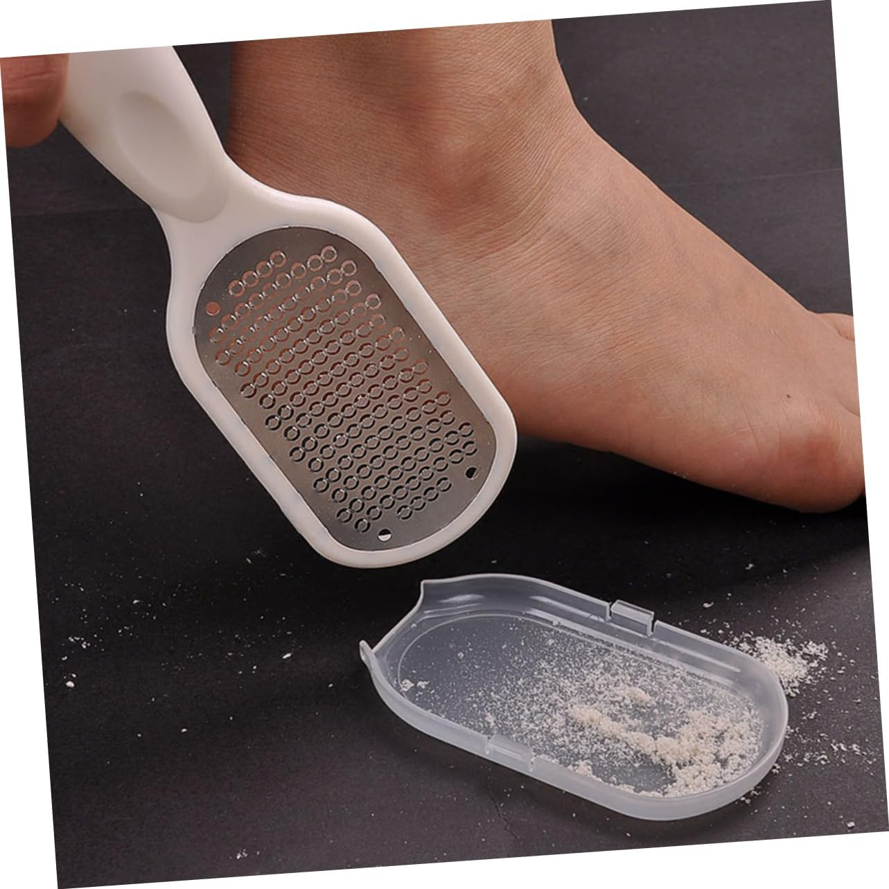 WOFASHPURET 2Pcs Double-Sided Foot Rasp File Stainless Steel Non-Abrasive Callus Care for Feet Exfoliating Pedicure Rasp Trimmer Random Color image number 4