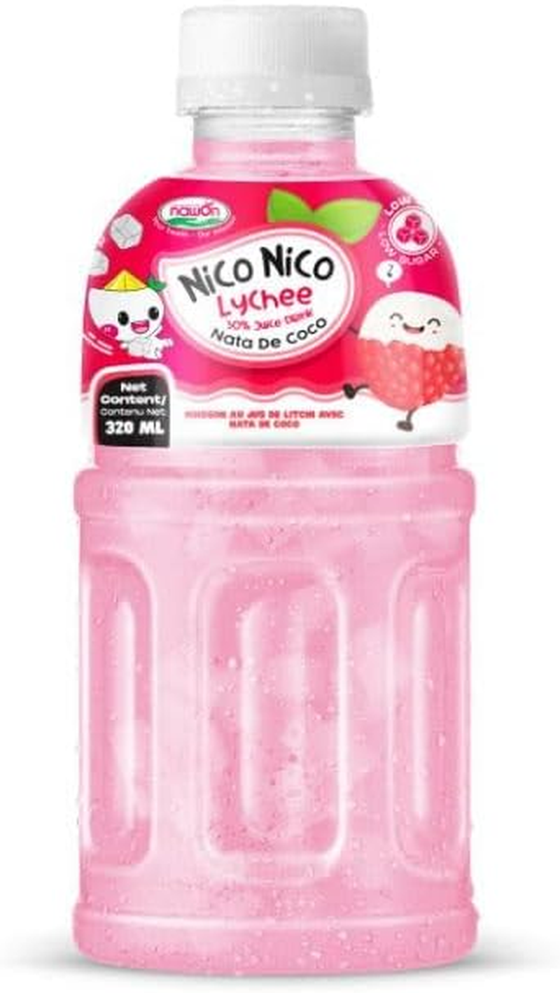 Nawon Nico Nico Lychee Juice with Nata De Coco 320Ml 6 Pack image number 1