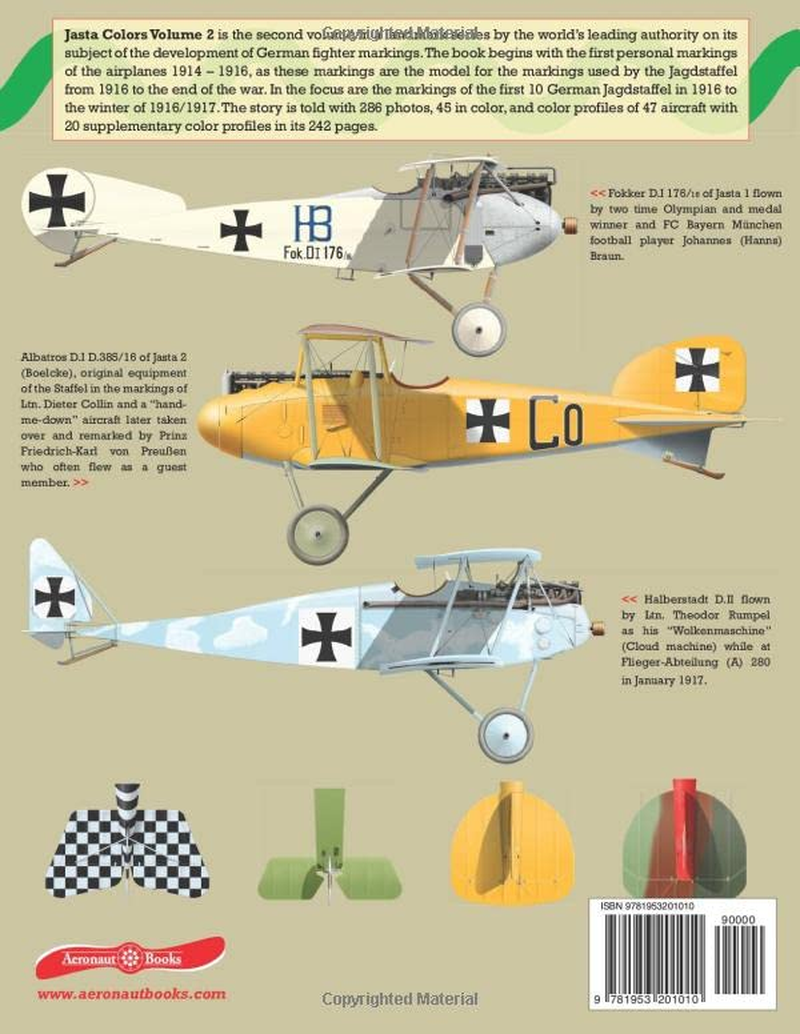 Jasta Colors: the Markings and Painting Schemes of the German Jagdstaffeln in World War I Volume 2 image number 1