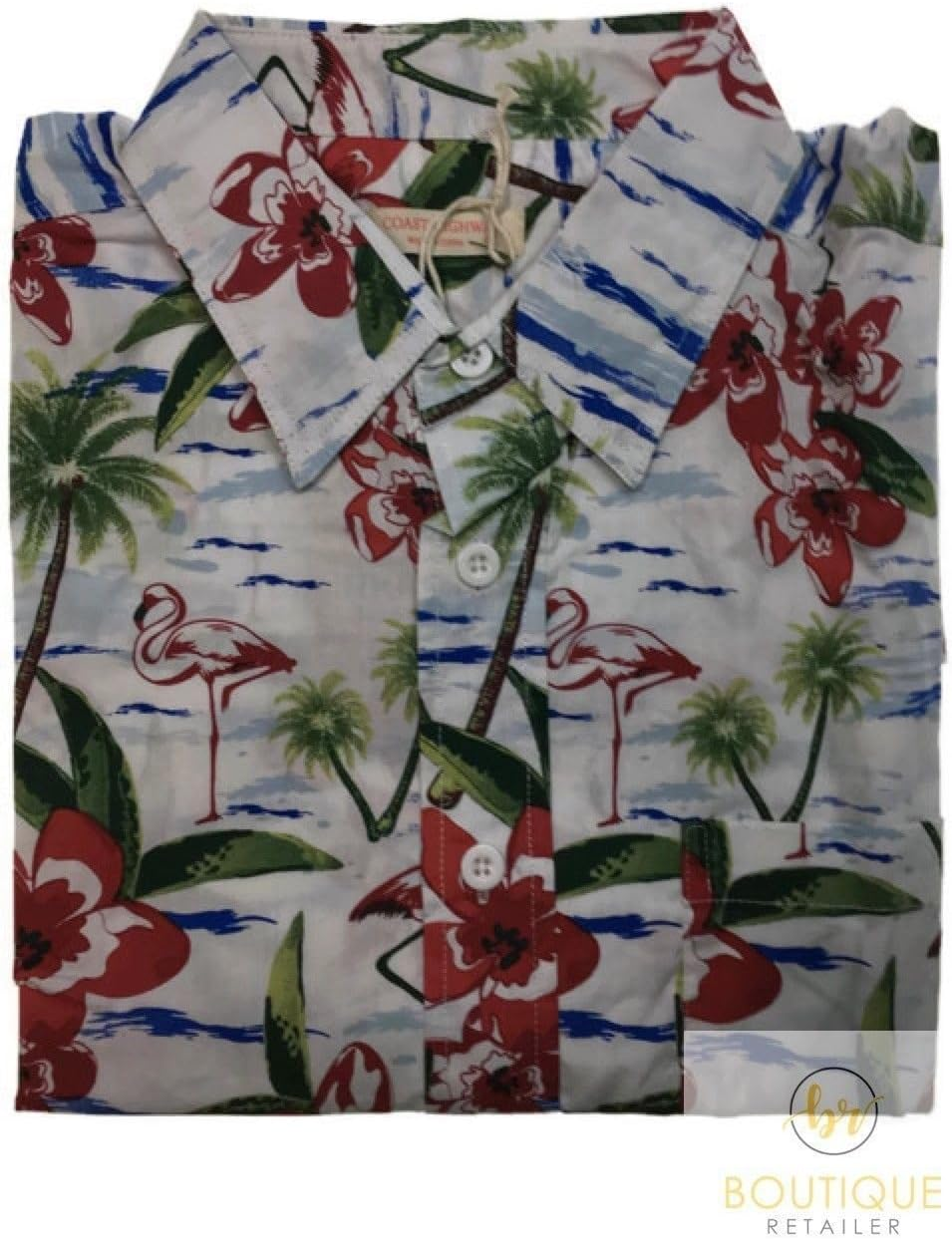 Men'S Hawaiian 100% Cotton Beach Tropical Summer Shirt